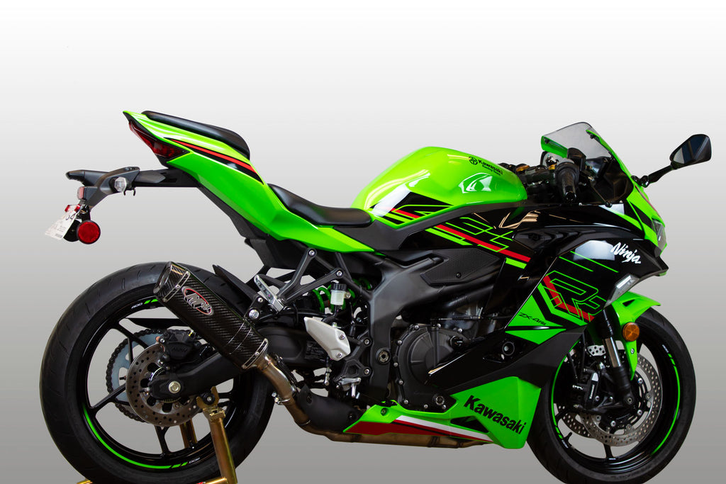 M4 Exhaust 2023-2026 Kawasaki ZX-4RR Slip-On X96 Carbon Canister