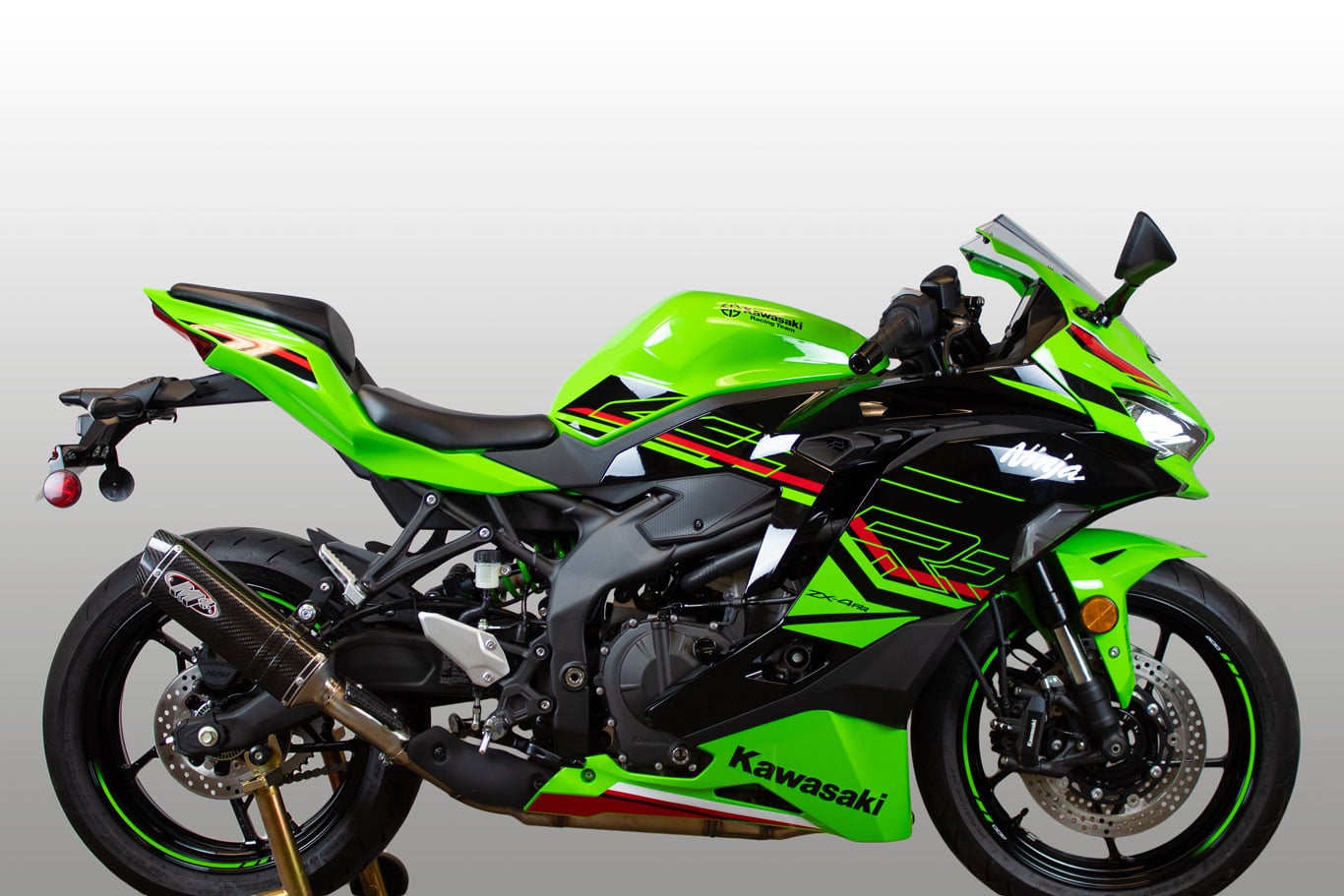 M4 Exhaust 2023-2026 Kawasaki ZX-4RR Slip-On X96 Carbon Canister