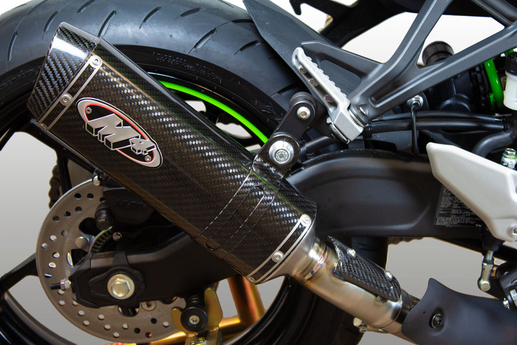 M4 Exhaust 2023-2026 Kawasaki ZX-4RR Slip-On X96 Carbon Canister