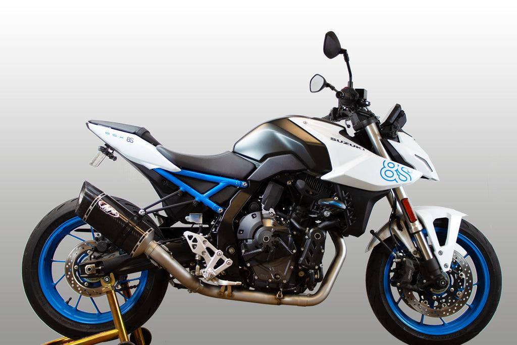 M4 Exhaust 2023-2026 Suzuki GSX-8S/R Race Full System Scalene Carbon Canister