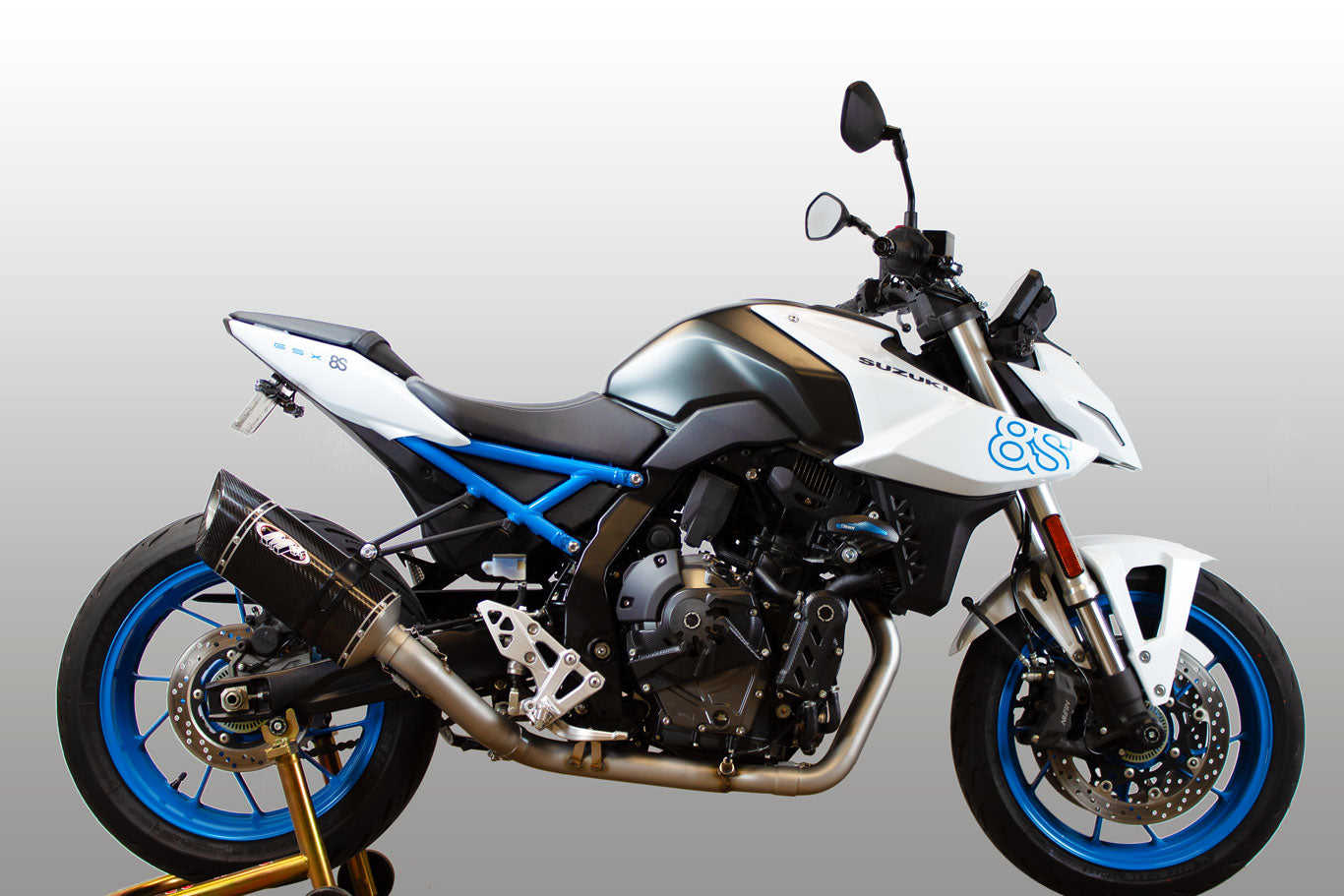 M4 Exhaust 2023-2026 Suzuki GSX-8S/R Race Full System Scalene Carbon Canister