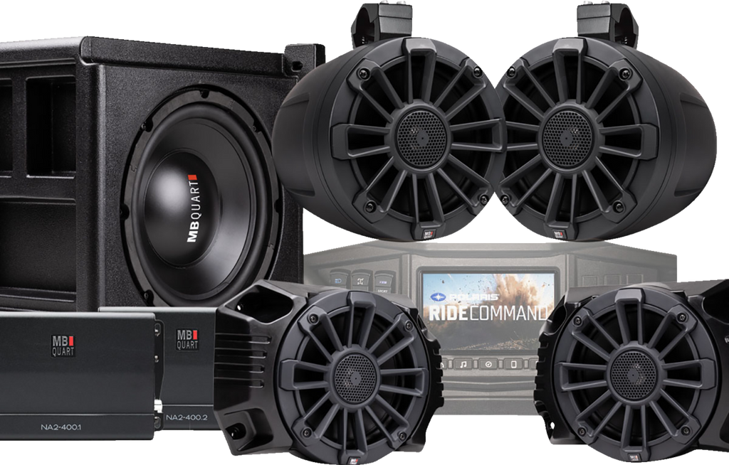 MB QUART Stage 5 Tuned Audio System for Ride Command - Audio Kit / '18-'24 Polaris Ranger with Ride Command 4405-0872