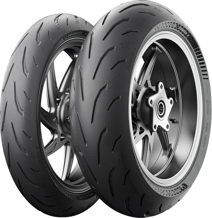 Michelin Power 6 Tire - Front - 120/70ZR17 - (58W)