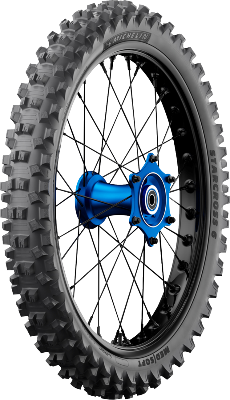 Michelin StarCross 6 Medium Soft Tire - Rear - 110/100-18 - 64M