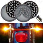 Eagle Lights Midnight Edition Generation II Amber LED Premium Rear Turn Signals - 1156 Base