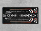 MPM Motorcycle Mat for Cruiser Motorcycle "The Last Town Before Dark" - MM4318