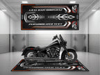 MPM Motorcycle Mat for Cruiser Motorcycle "The Last Town Before Dark" - MM4318