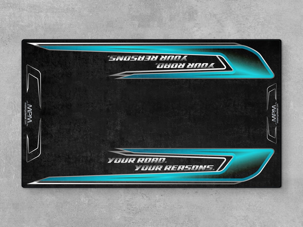 MPM Motorcycle Mat for Trike Motorcycle "Your Road Your Reasons" - MM4319