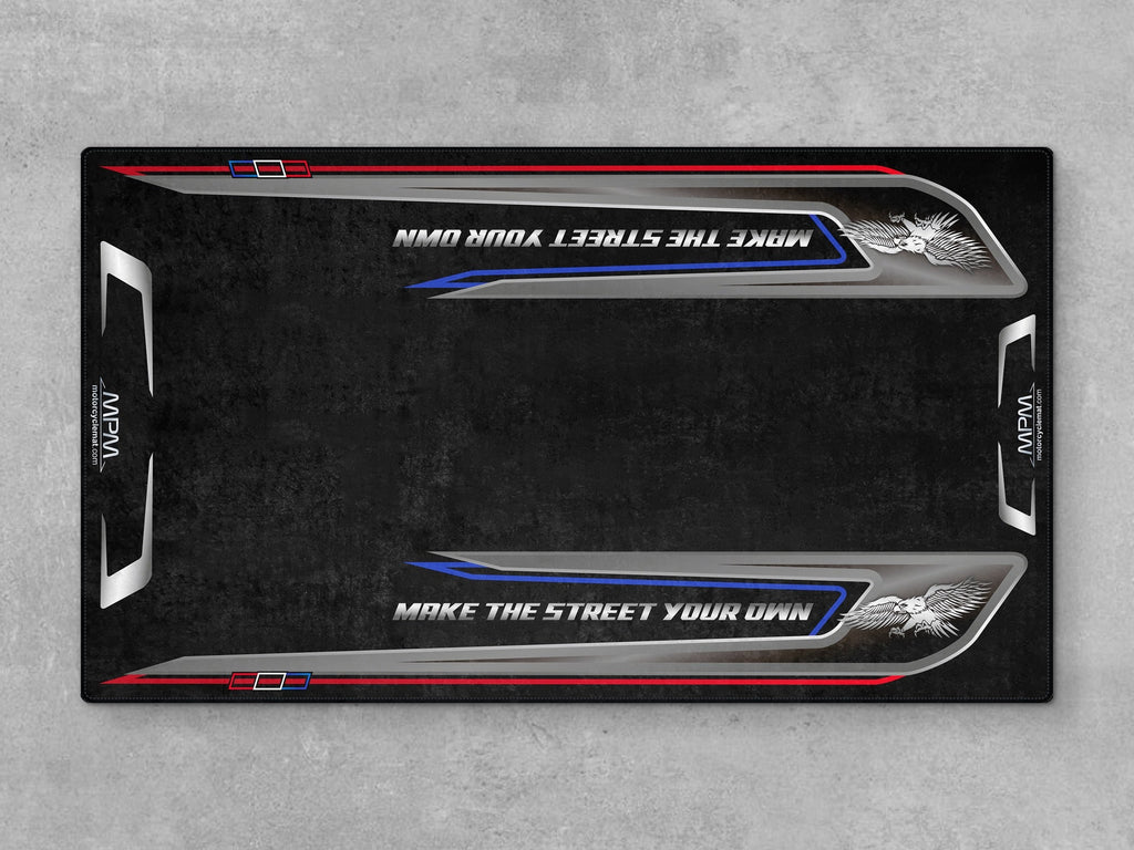 MPM Motorcycle Mat for Trike Motorcycle "Make The Street Your Own" - MM4320