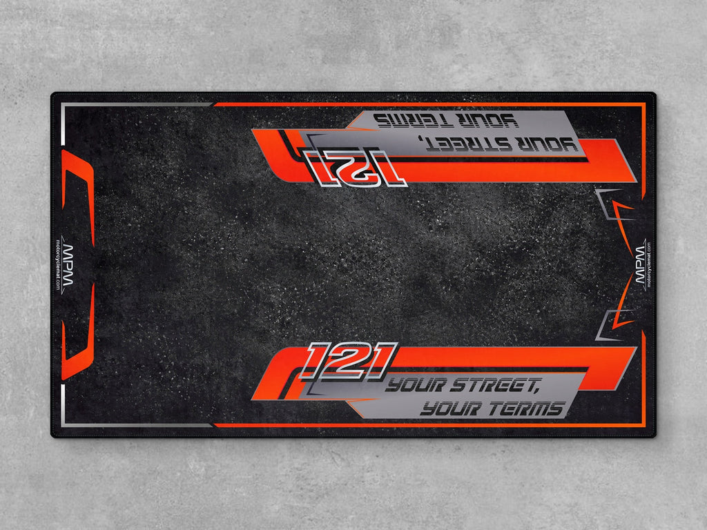 MPM Motorcycle Mat for Trike Motorcycle "Your Street Your Terms" - MM4321