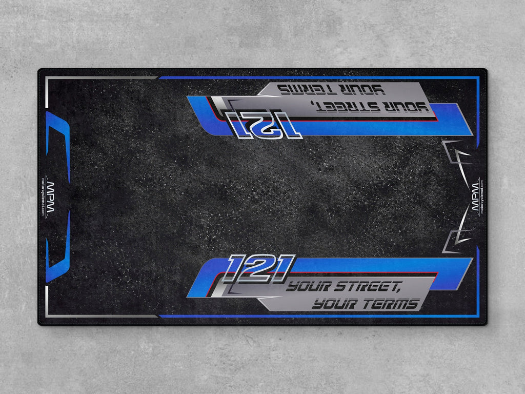 MPM Motorcycle Mat for Trike Motorcycle "Your Street Your Terms" - MM4321
