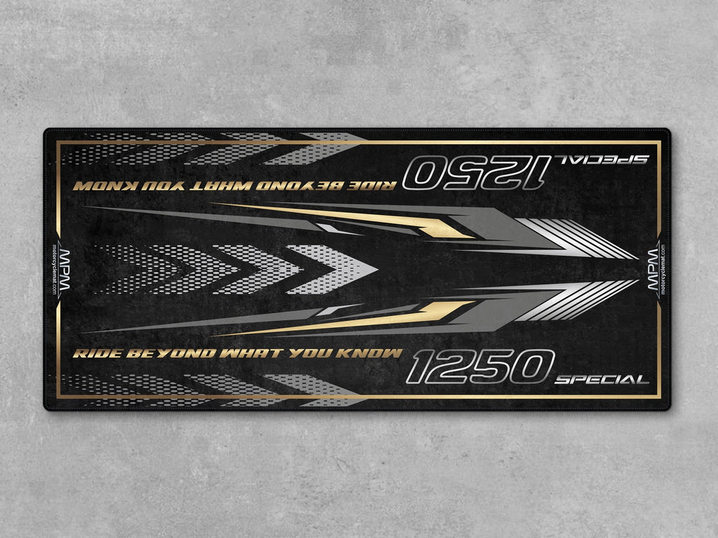 MPM Motorcycle Mat for Adventure Motorcycle "Ride Beyond What You Know" - MM4324