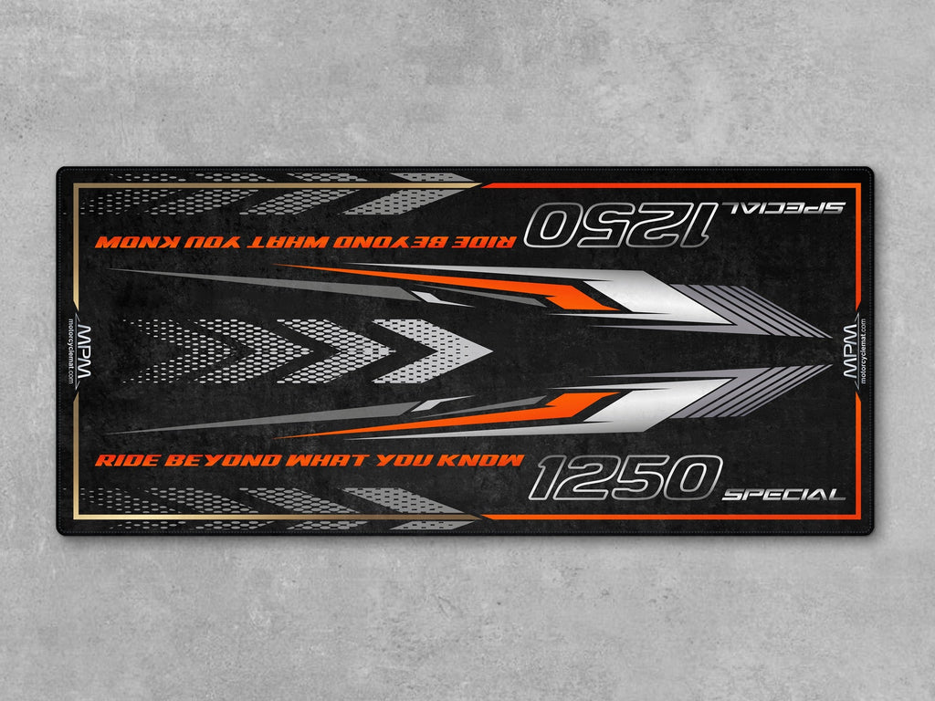 MPM Motorcycle Mat for Adventure Motorcycle "Ride Beyond What You Know" - MM4324