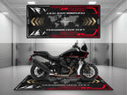 MPM Motorcycle Mat for Adventure Motorcycle "Ride Until The City Feels Small" - MM4325