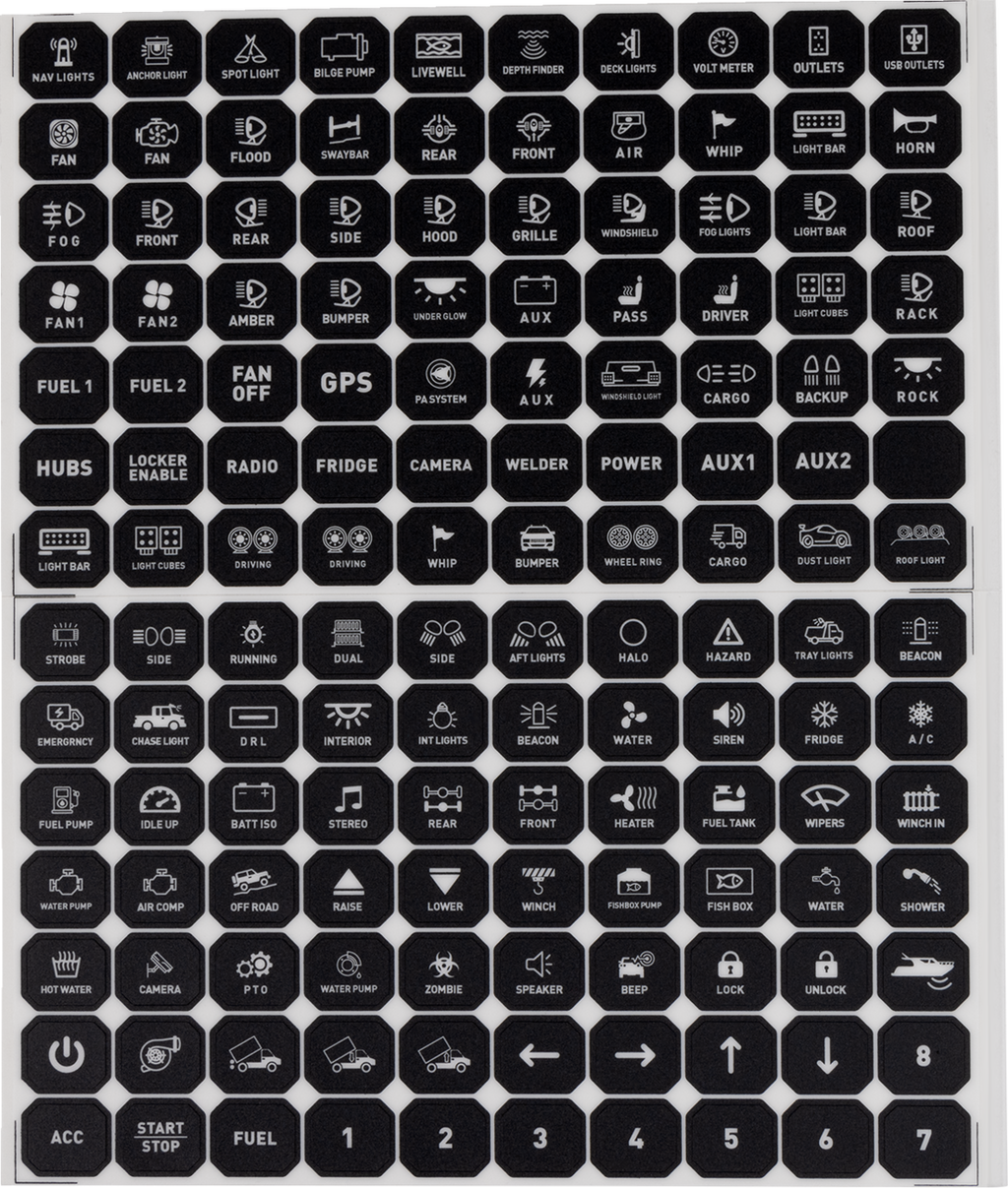 MOOSE OFFROAD Gang Switch Panel - 12 Position 0616-0435