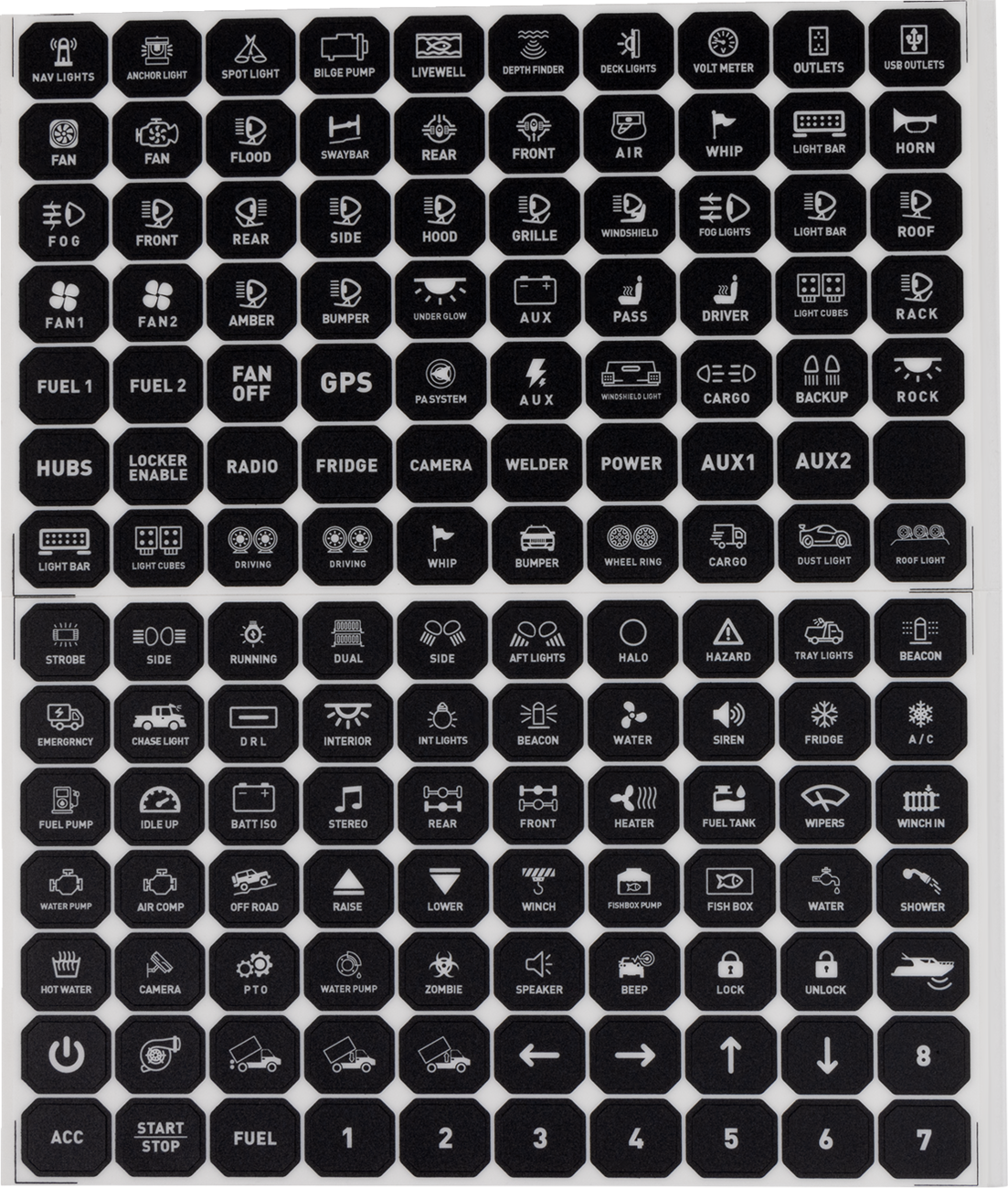 MOOSE OFFROAD Gang Switch Panel - 12 Position 0616-0435