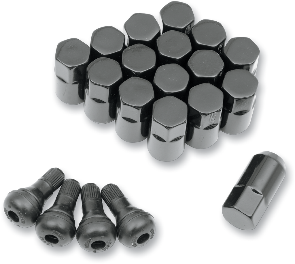 MOOSE OFFROAD Replacement ATV/UTV Wheel Lug Nuts with Valve Stems