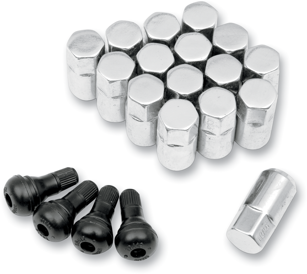 MOOSE OFFROAD Replacement ATV/UTV Wheel Lug Nuts with Valve Stems