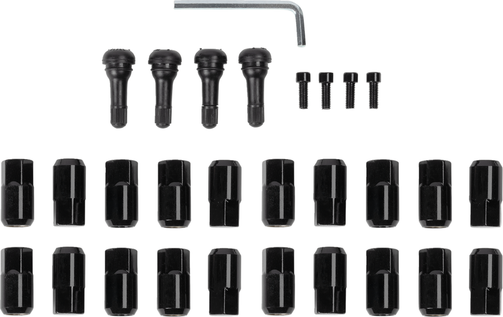 MOOSE OFFROAD Replacement ATV/UTV Wheel Lug Nuts with Valve Stems