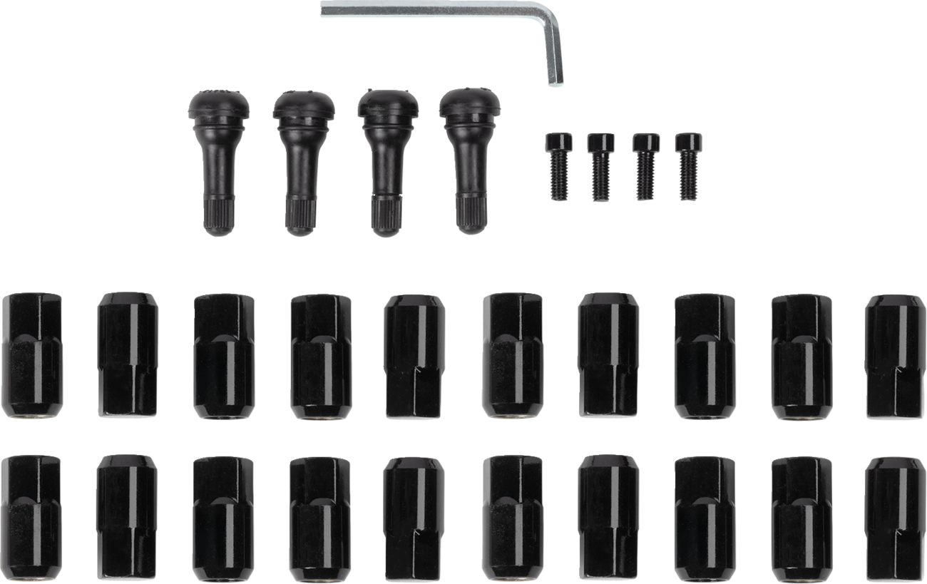 MOOSE OFFROAD Replacement ATV/UTV Wheel Lug Nuts with Valve Stems