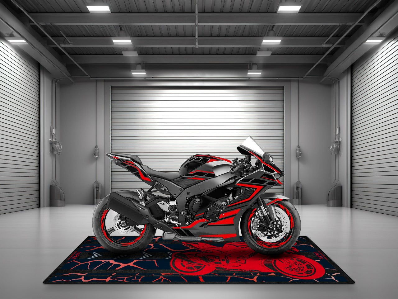 MPM Motorcycle Mat for Kawasaki ZX-10R - U202