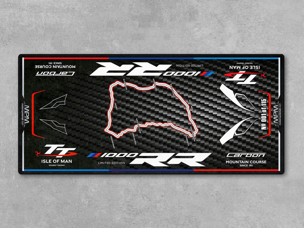 MPM Motorcycle Mat for BMW M1000RR Isle of Man TT - MM4284