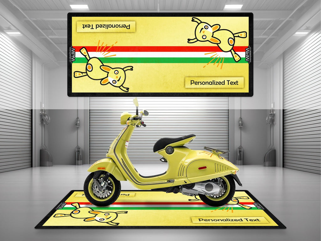 MPM Motorcycle Mat for Vespa Bunny Design - U1102