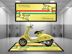 MPM Motorcycle Mat for Vespa Bunny Design - U1102