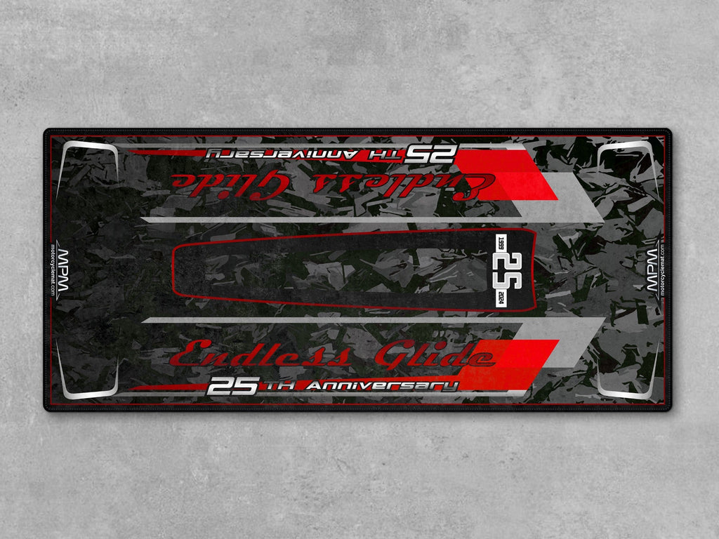 MPM Motorcycle Mat for Cruiser Motorcycle 25th Anniversary - U1201