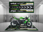 MPM Motorcycle Mat for Kawasaki Ninja ZX-6R KRT Edition - MM7396