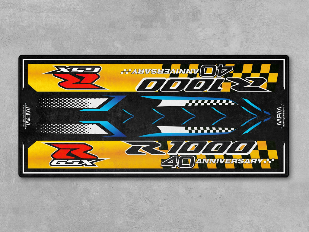 MPM Motorcycle Mat for Suzuki GSX-R1000 40th Anniversary - U102