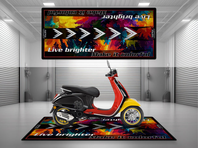 MPM Motorcycle Mat for Vespa Colorful - U1105