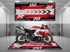 MPM Motorcycle Mat for Yamaha R7 70th Anniversary - U1407