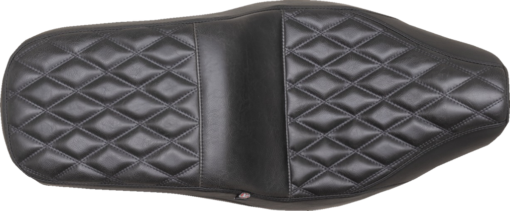 MUSTANG Squareback One-Piece Seat - Squareback Seat / Black / Double Diamond / Rebel 300/500 '17-'23 0810-2395