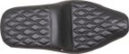 MUSTANG Squareback One-Piece Seat - Squareback Seat / Black / Double Diamond / Rebel 300/500 '17-'23 0810-2395
