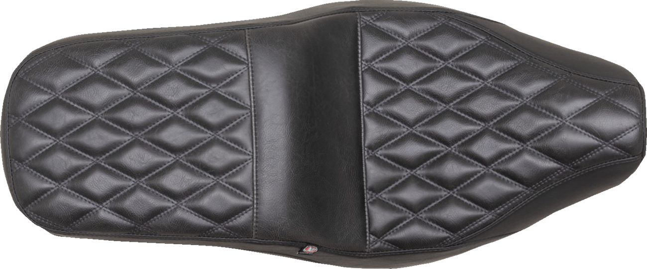MUSTANG Squareback One-Piece Seat - Squareback Seat / Black / Double Diamond / Rebel 300/500 '17-'23 0810-2395