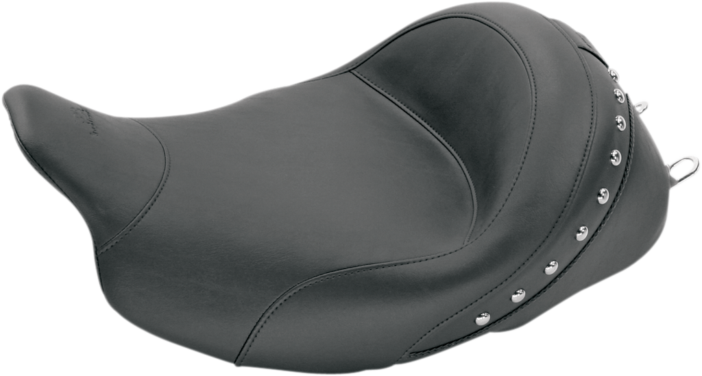 MUSTANG Studded Vinyl Solo Seat — without Backrest