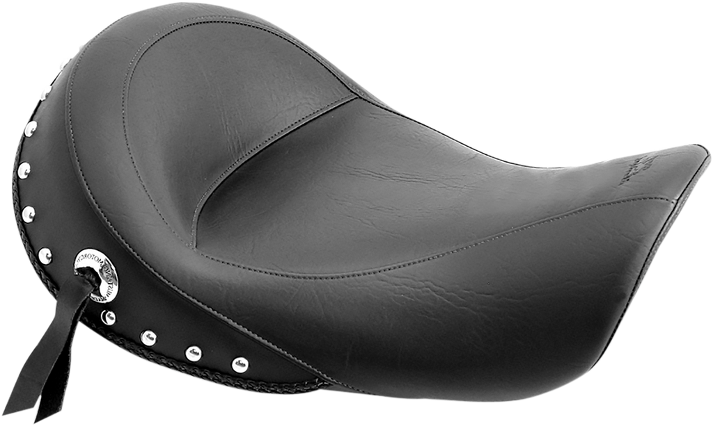 MUSTANG Studded Vinyl Solo Seat — without Backrest