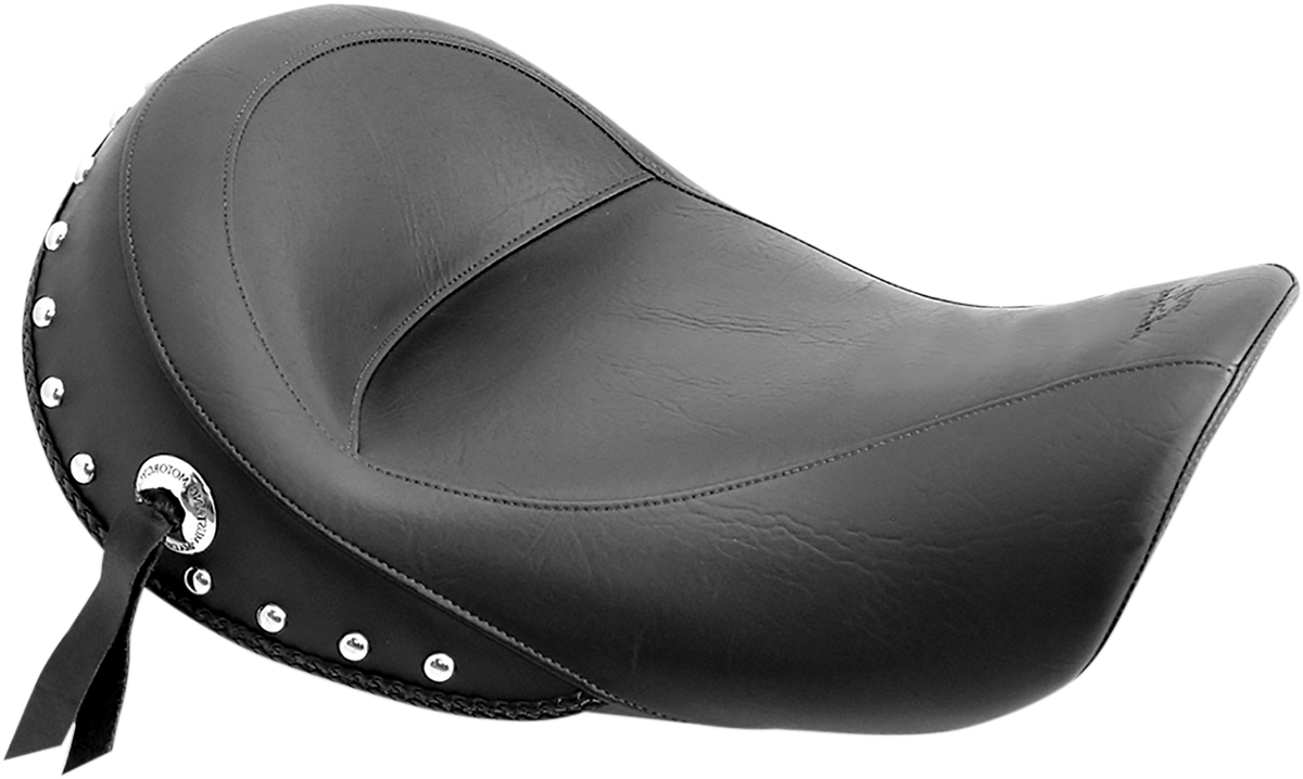MUSTANG Studded Vinyl Solo Seat — without Backrest