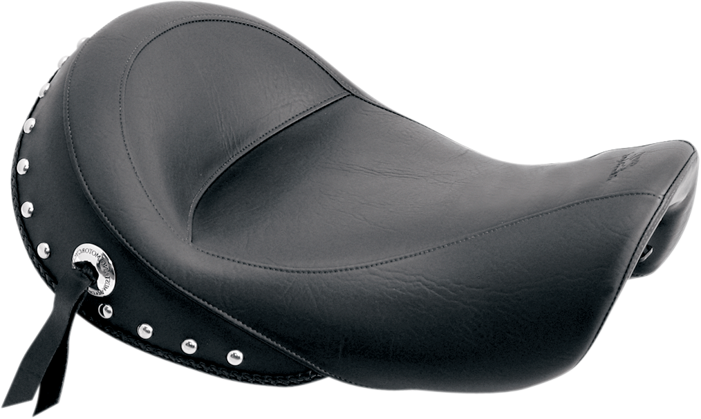 MUSTANG Studded Vinyl Solo Seat — without Backrest
