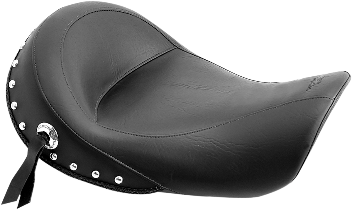MUSTANG Studded Vinyl Solo Seat — without Backrest