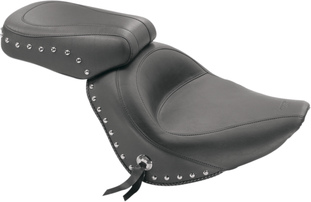 MUSTANG Studded Vinyl Solo Seat — without Backrest