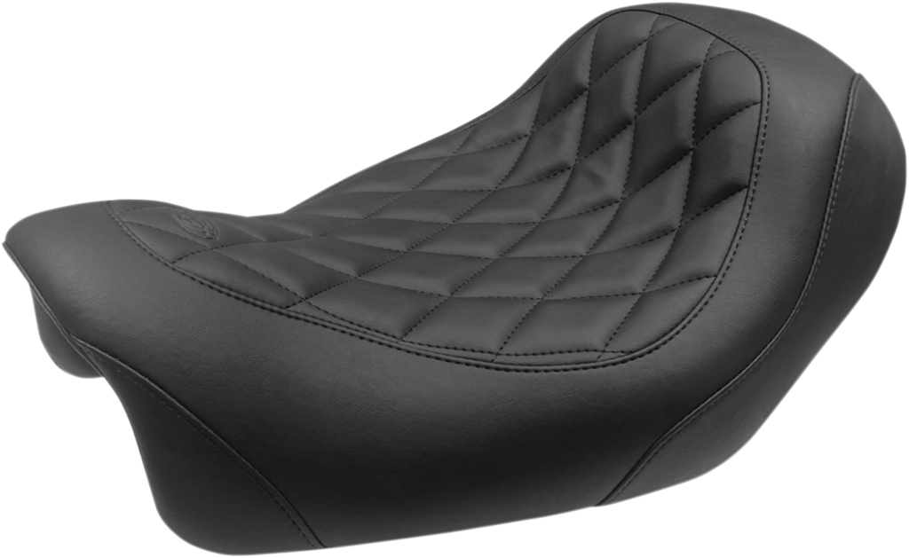 MUSTANG Wide Tripper™ Seat - Forward Wide Tripper Solo Seat / Diamond / Black / FXDF '14-'17 0802-1261