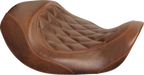 MUSTANG Wide Tripper™ Seat - Forward Wide Tripper Solo Seat / Diamond / Brown / Dyna '06-'17 0803-0402