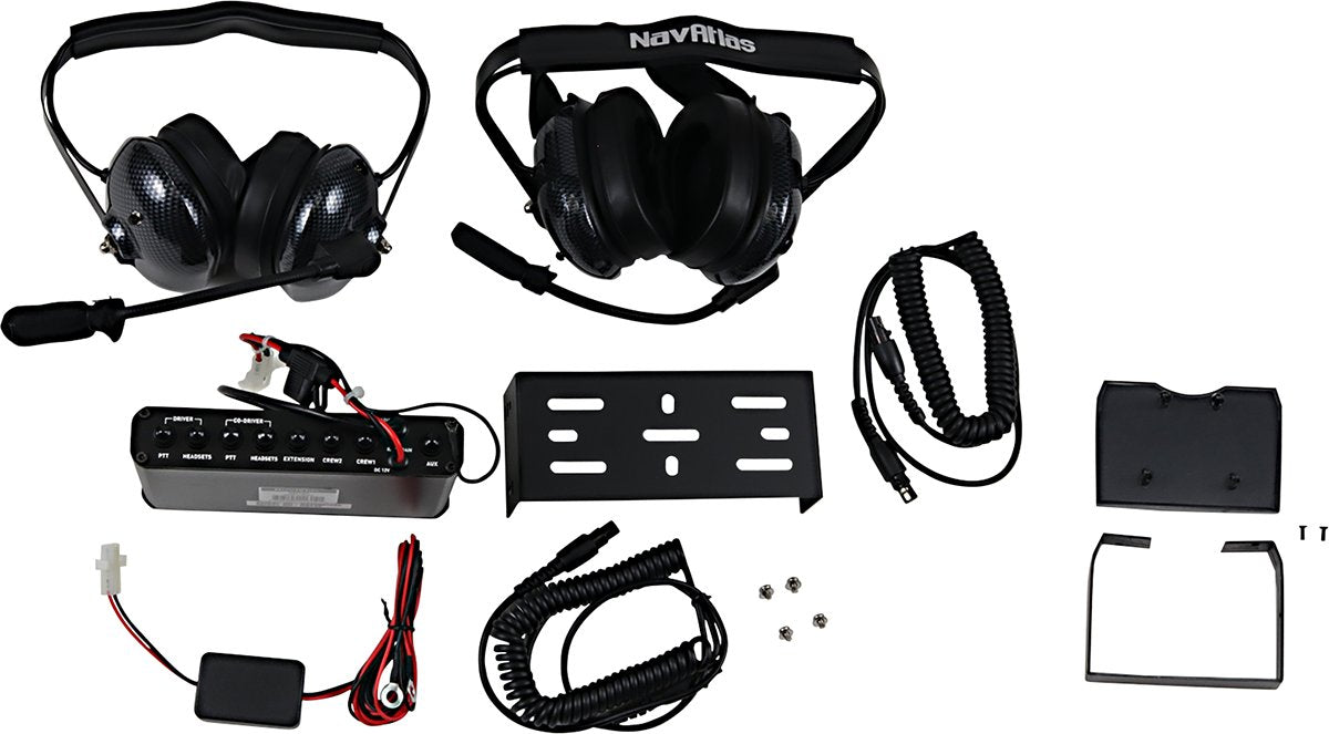 NAVATLAS Communication System with Behind the Head Headphones - Communication System / Behind-the-Head Headset / Black 4402-0814
