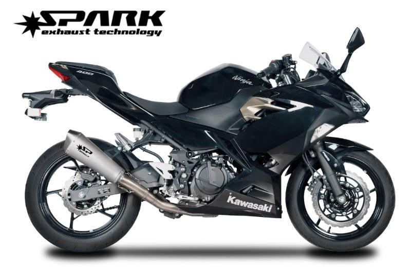 Spark Kawasaki Ninja 500 / 400 "Konix Evo" Titanium Full Exhaust System (Ninja 400 2018-2023 / Ninja 500 2024-2026)