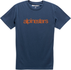 Heritage Word T-Shirt - Navy/Red