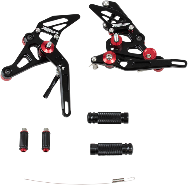 1623-0493 MGP Rearset - Black - Yamaha - Yamaha FZ-07 2015-2017 / MT-07 2018-2020 / XSR700 2018-2025