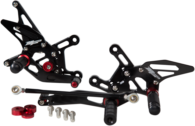1623-0374 MGP Rearset - Black - Yamaha - Yamaha YZF-R1 2009-2014