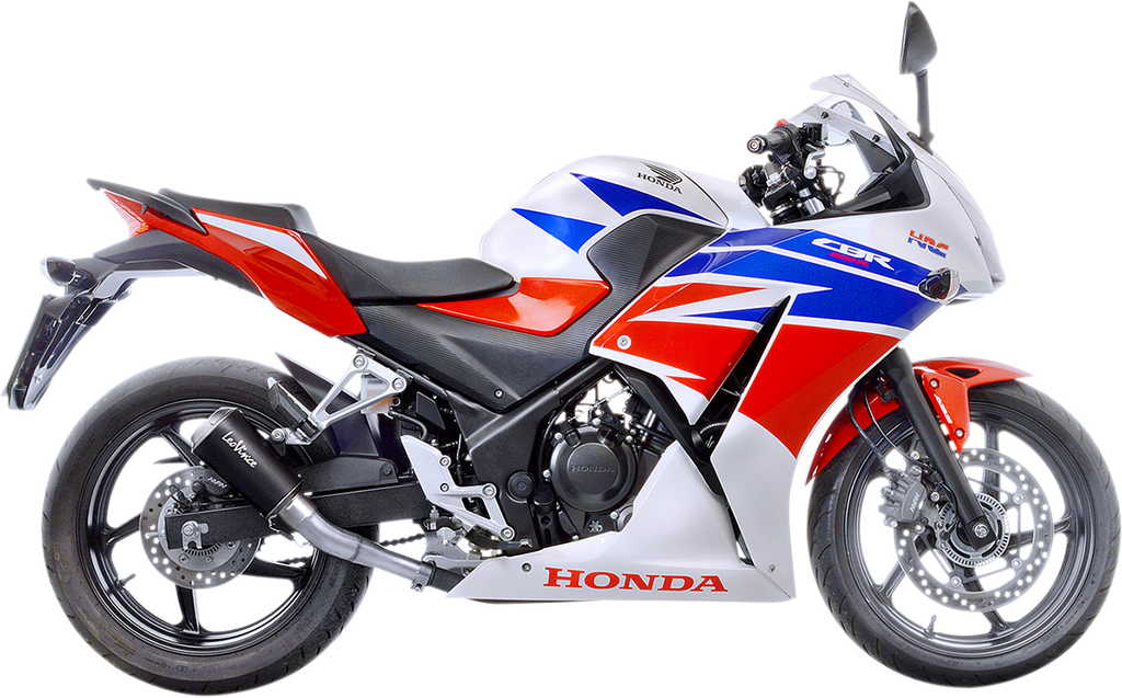 LEOVINCE Black Edition Muffler - CBR300 15211BU - Honda CBR300R LV-10 - Honda CBR300R 2015-2022
